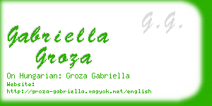 gabriella groza business card